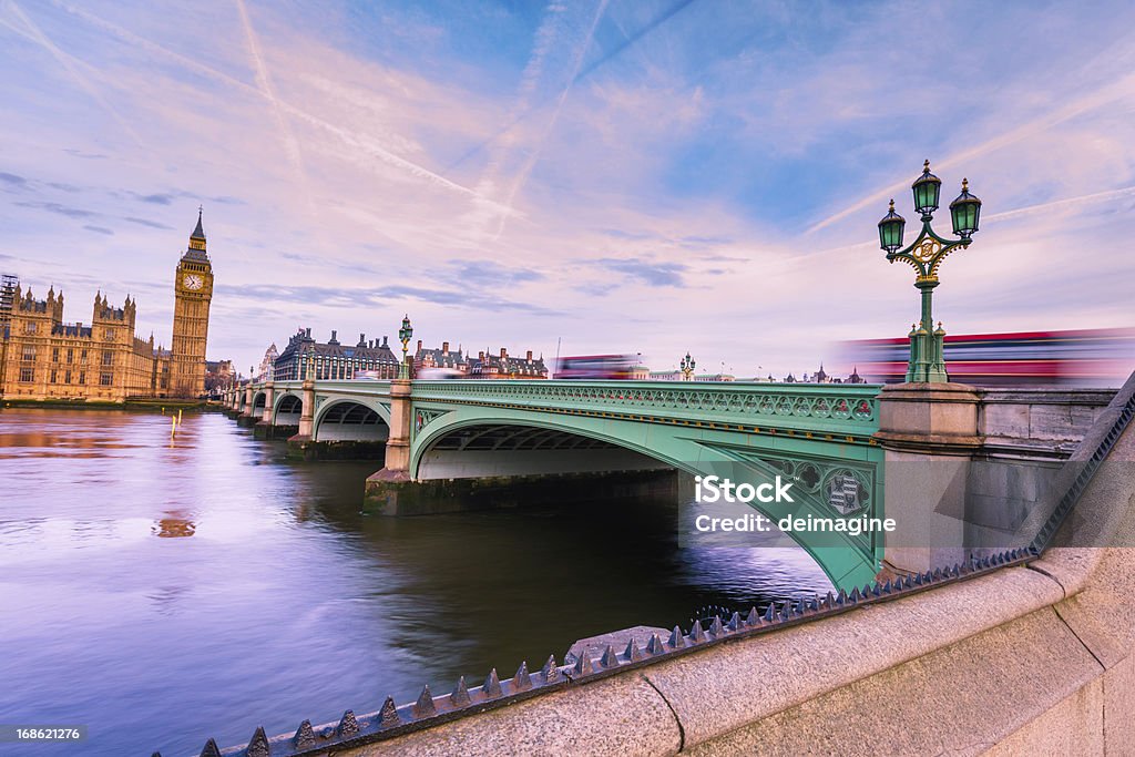 London Westminster Bridge - Foto de stock de Londres - Inglaterra royalty-free