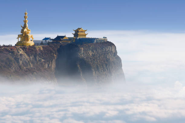 Emeishan Jinding temple at 3000m above sea level