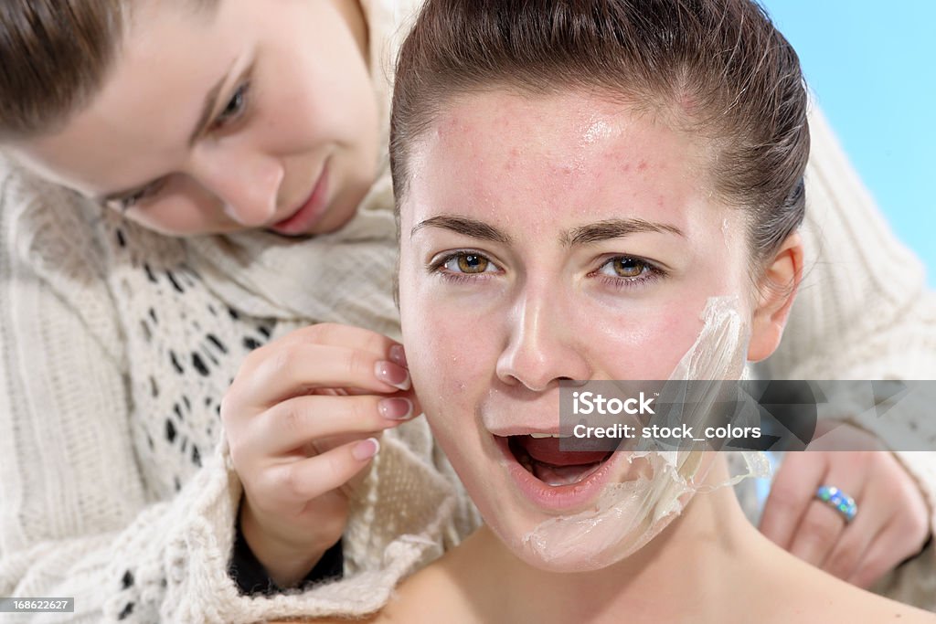 Máscara de dor - Royalty-free Acne Foto de stock