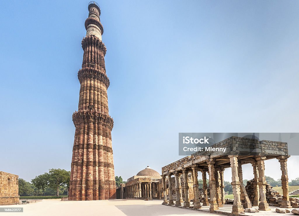 Qutub Minar Qutb Minarete Torre Delhi India - Royalty-free Ao Ar Livre Foto de stock