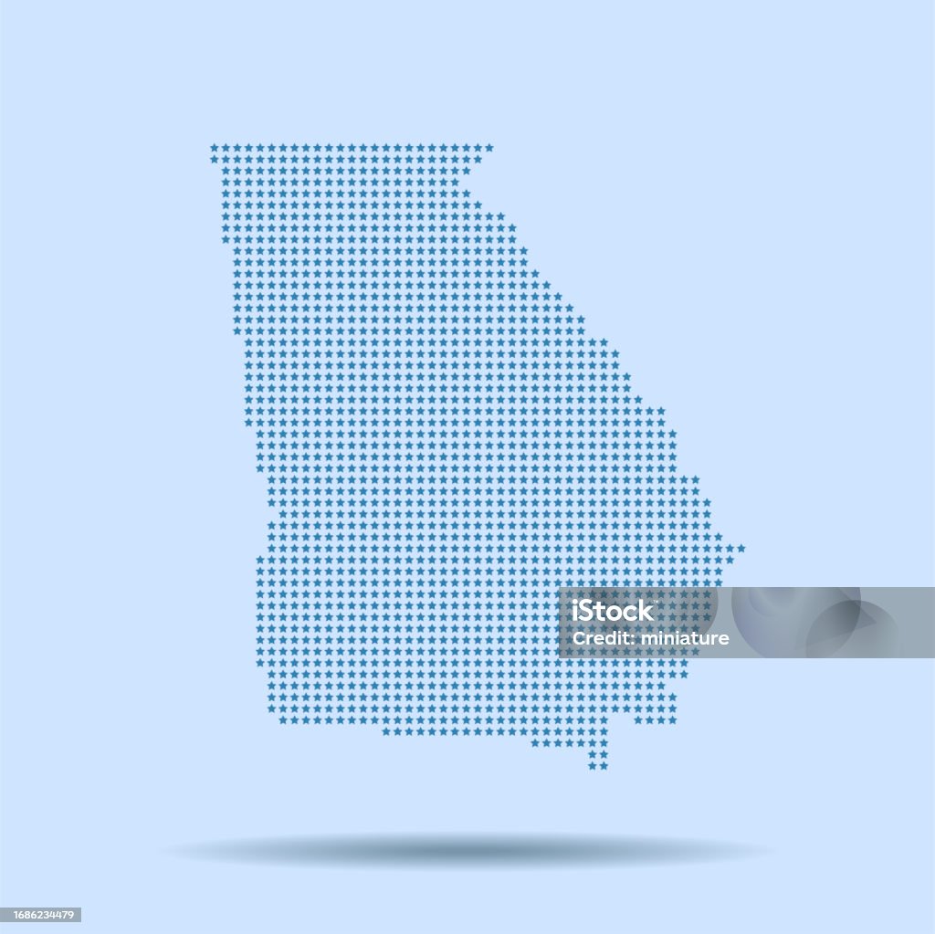 Visual Georgia Map Georgia Map Stock Illustration - Download Image Now - Abstract ...