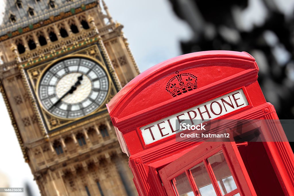 Di telefono con il Big Ben - Foto stock royalty-free di Ambientazione esterna