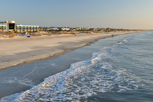 Tybee Island Beach at sunrise, Georgia, USA