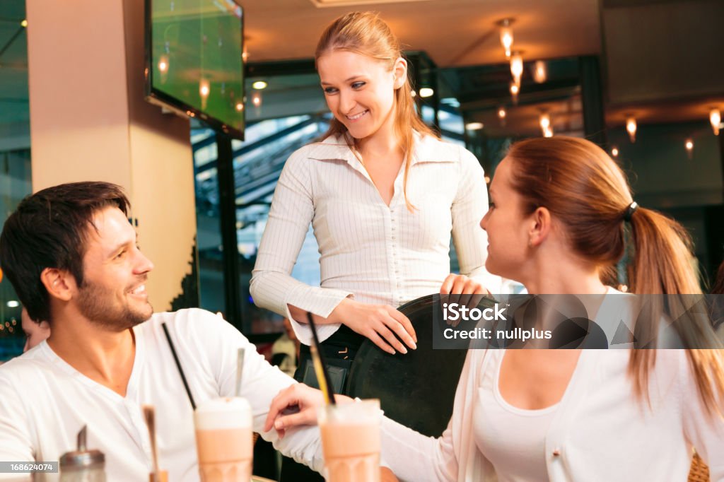 couple having a good time at the cafe Adult Stock Photo
