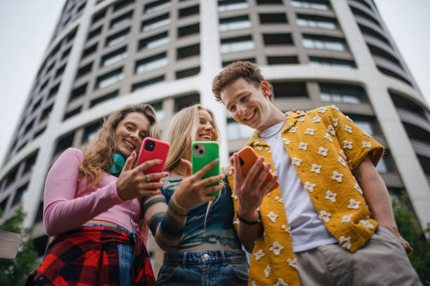 istock Generation z students hanging out together outdoors in the city. 1686244651