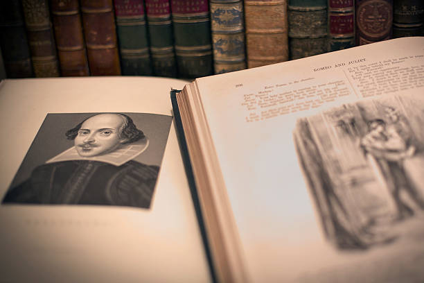 istock An open book with a William Shakespeare portrait 168625741