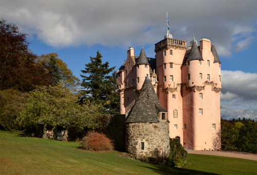 Craigievar Castle in Aberdeenshire, Scotland.