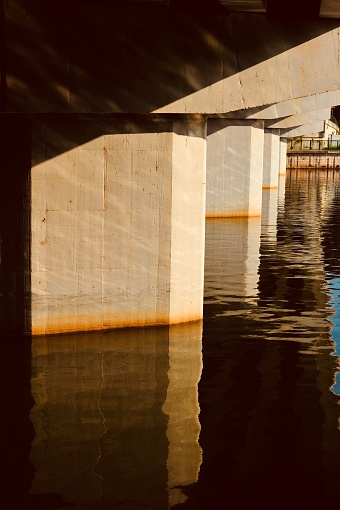 Sun rays under the bridge