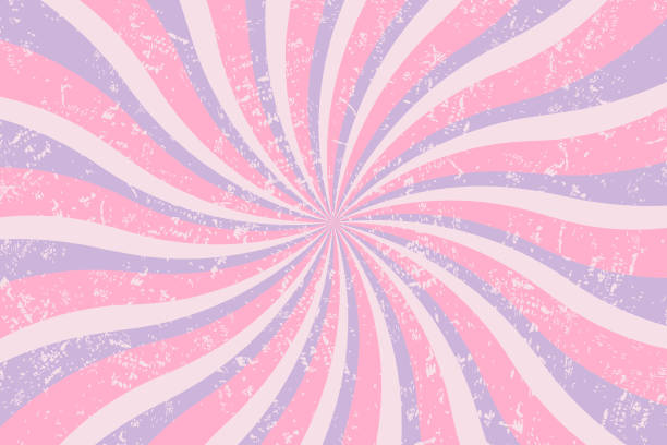 istock Retro background with curved rays or stripes in the center. Rotating spiral stripes. Sunburst or solar burst retro background. Vector illustration 1686287818