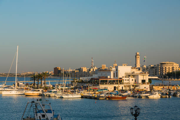 istock Port at dusk in Bari, Italy 1686296059