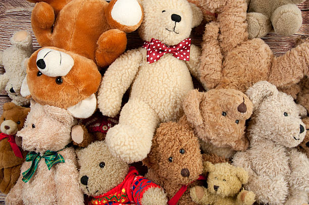 Teddy Bear Bunch stock photo