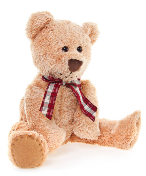 istock CuteTeddy Bear Toy Sitting, Isolated on White 168629805