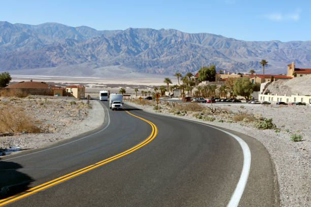 It's always fascinating to drive in the Southwest of the United States. This is Death Valley in the fall. The road's condition is excellent, and it's great to have some time of solitude, and simply enjoy the landscape.You also must obey the stop sign.