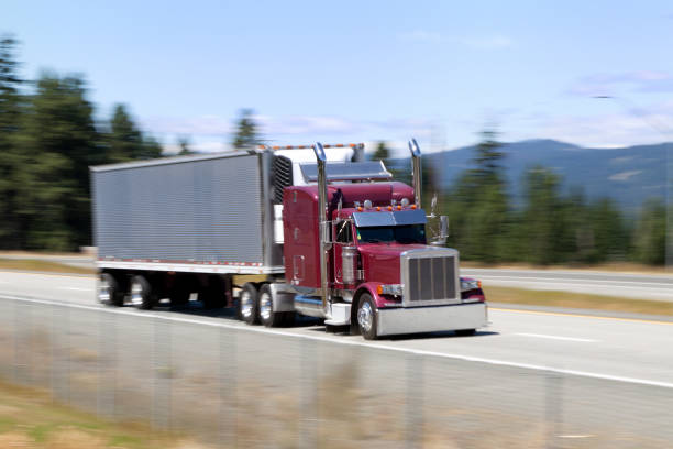 istock Truck on the highway 168630381