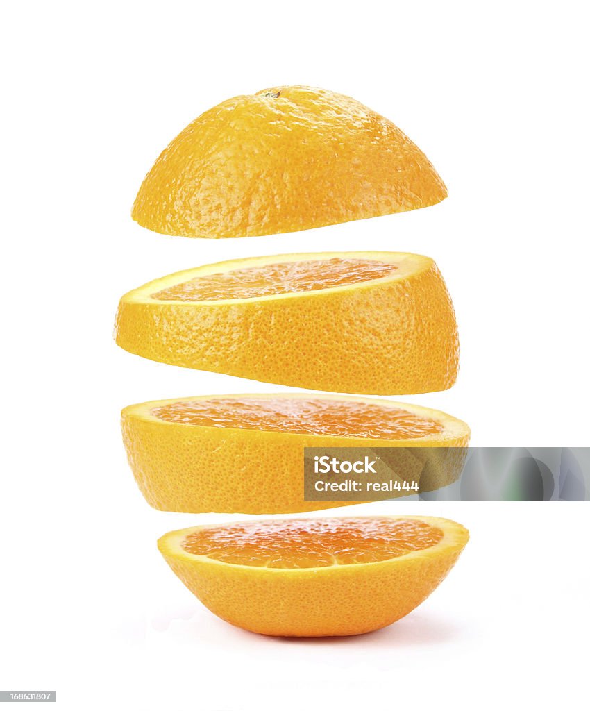 suspended orange Orange - Fruit Stock Photo