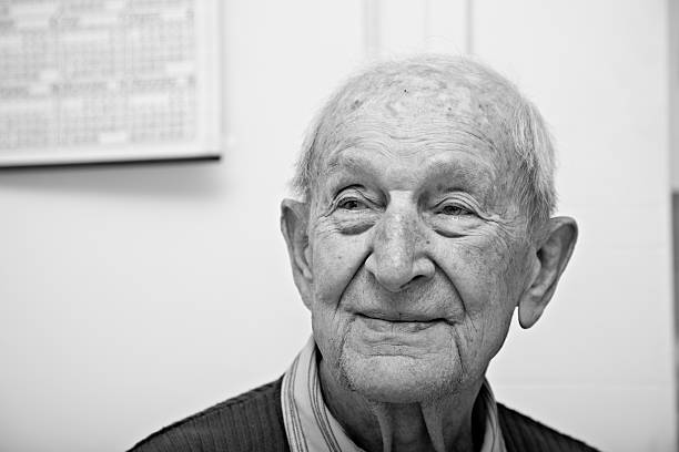 istock Ninety year old senior male portrait 168634410