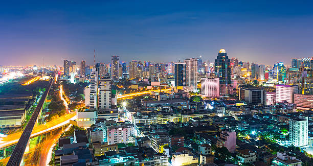 istock Aerial cityscape view in Asia 168635049