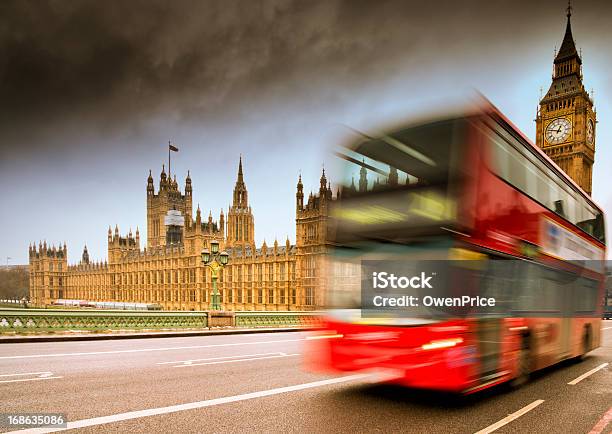 Лондон Бигбен И Вестминстер — стоковые фотографии и другие картинки Автобус - Автобус, Великобритания, Вестминстер - Лондон