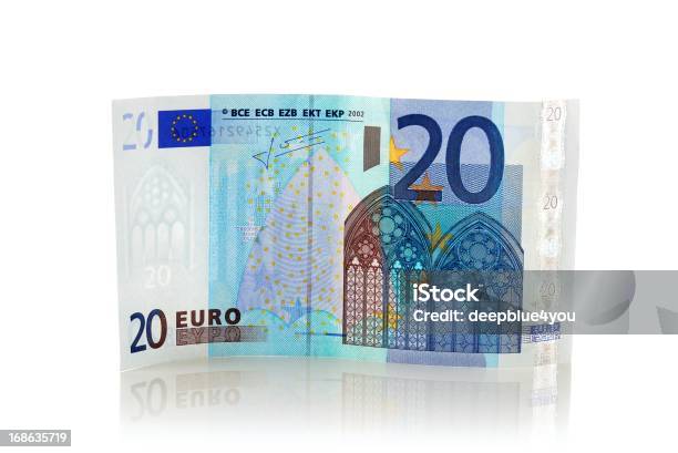 Photo libre de droit de Debout De 20 Euros Par Image banque d'images et plus d'images libres de droit de Billet de 20 euros - Billet de 20 euros, Billet de banque, Monnaie de l'Union Européenne