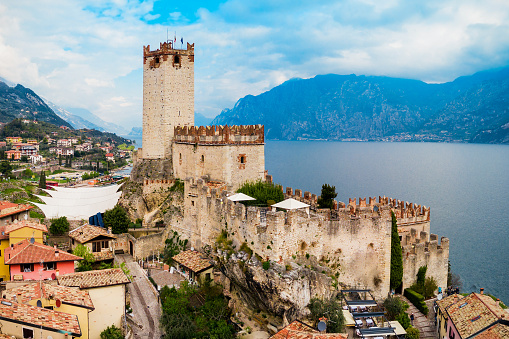 Scaliger Castle or Castello Scaligero is a medieval fortress in the Malcesine old town on the shore of Lake Garda in Verona province, Italy