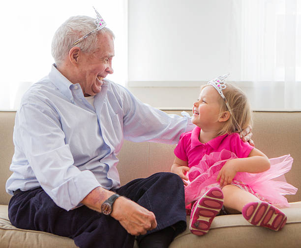 istock Grandpa and grandaughter playing princess 168639160