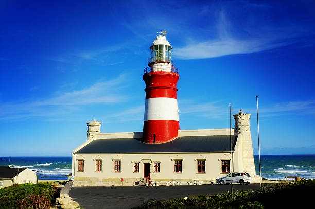 istock Africa's southernmost lighthouse at Cape Agulhas built in 1847. 168639623