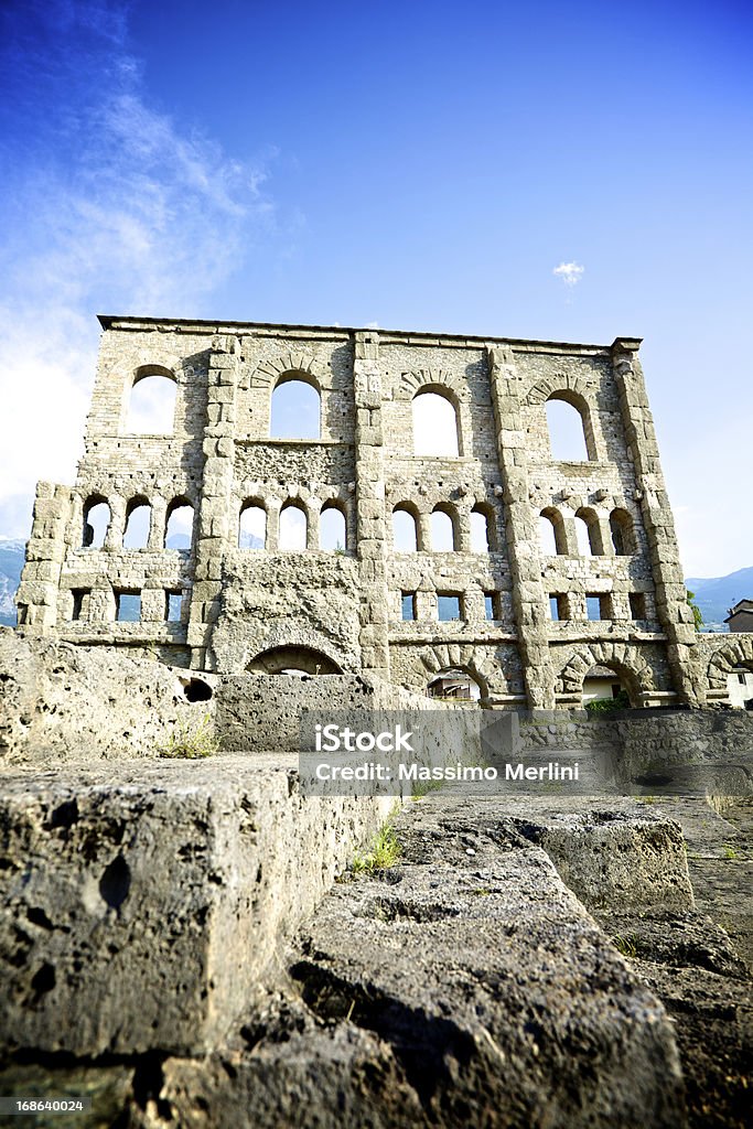 Teatro romano - Foto de stock de Valle de Aosta libre de derechos