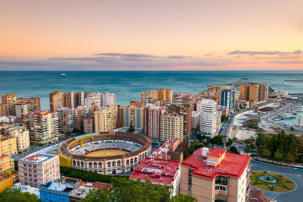 istock Malaga Cityscape at Sunset, Spain 168640199