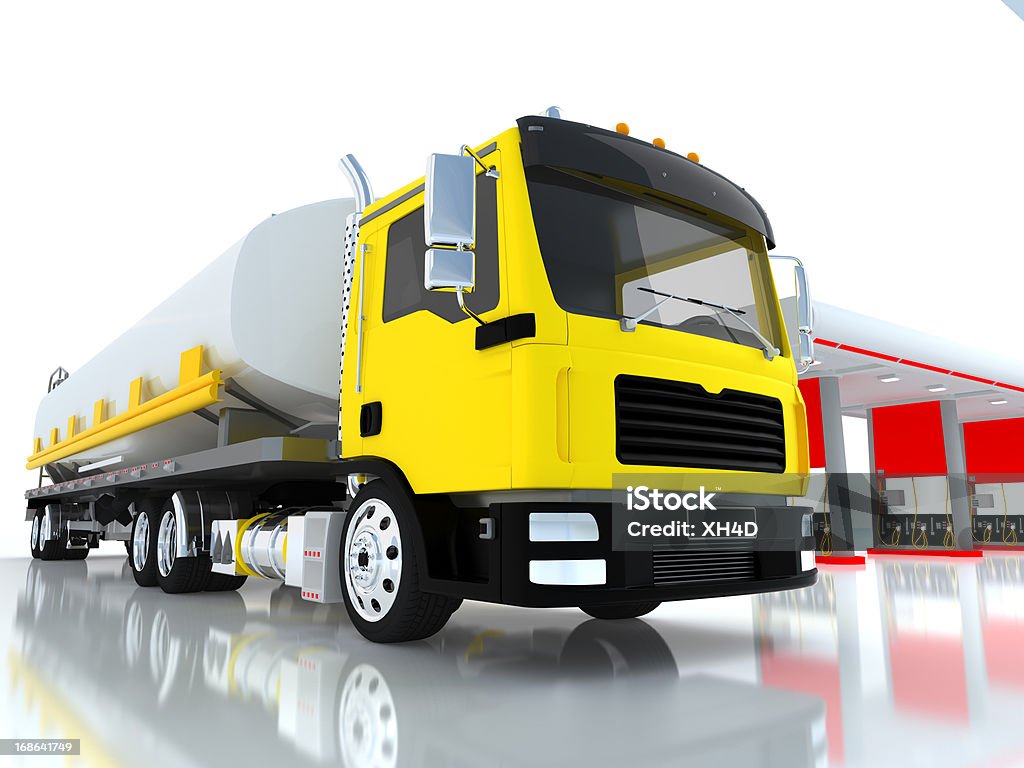 交通石油タンカー - トラックのロイヤリティフリーストックフォト