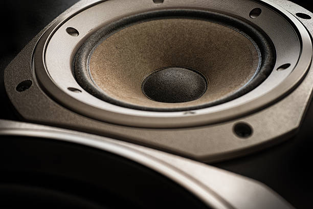 treble and bass music close up
