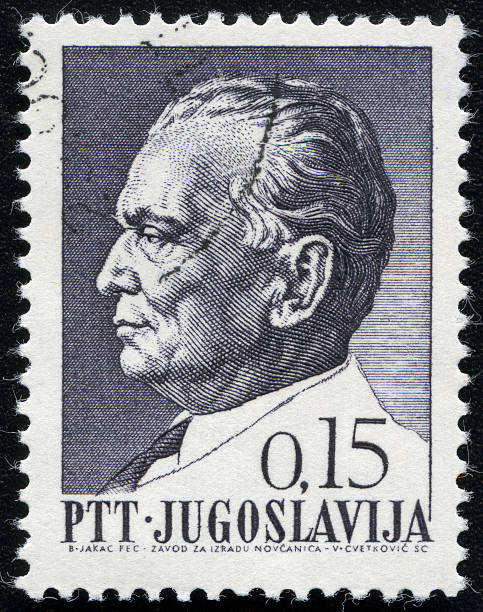 istock Old Yugoslavian Stamp of Marshal Tito 168643823