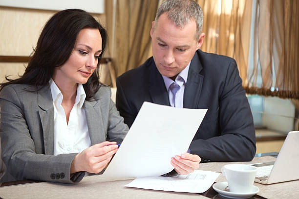 istock Business partners working in restaurant. 168646354