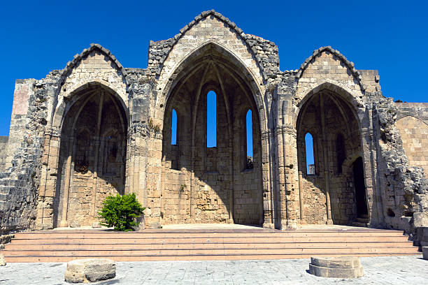 istock Romanic basilica ruins of Rhodes 168647363