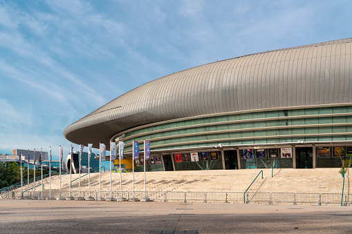 Lisbon, Portugal - October 13 2022: Altice Arena is a multi-purpose indoor arena in Lisbon, Portugal. The arena is among the largest indoor arenas in Europe and the largest in Portugal.