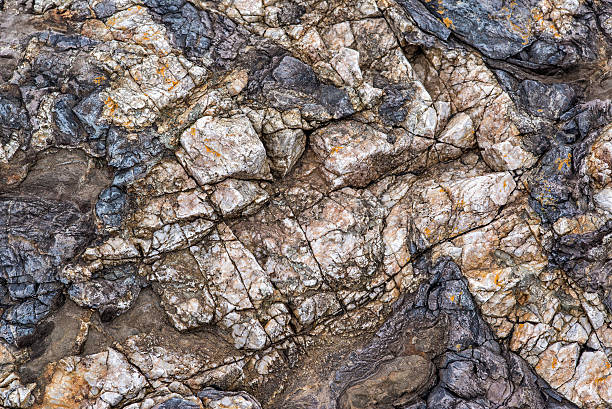 istock Macro detail of layered multi color rock 168648849