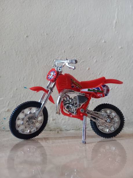 istock a small dirt bike on the gleaming floor 1686494267