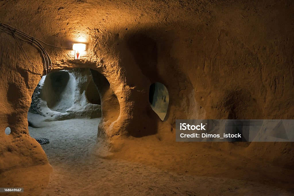 Underground city of Saratli, Turkey City Stock Photo