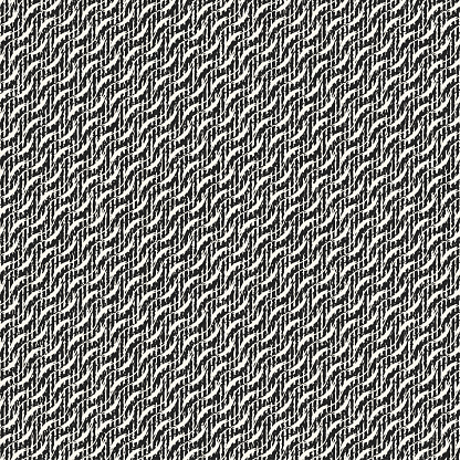 Monochrome Mesh Textured Wavy Pattern