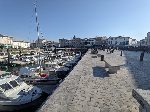The port and village centre. La Flotte, Ile de Re, France