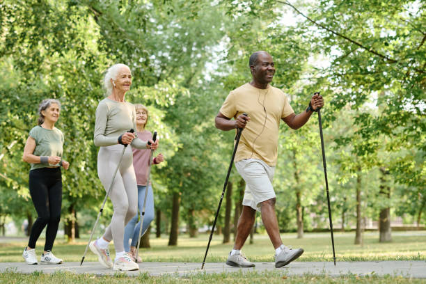 istock Group of senior people doing training outdoors 1686532930