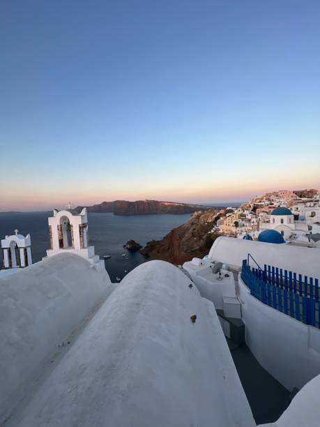 istock Oia town at sunrise 1686537165
