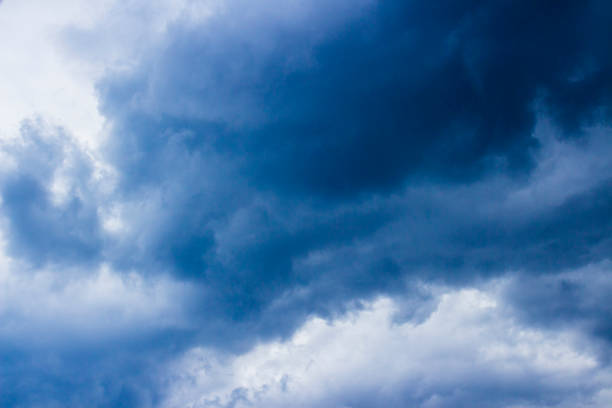 istock Beautiful white clouds on the blue sky. 1686563352