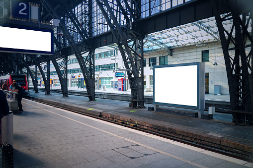 Digital Billboard at Train Station