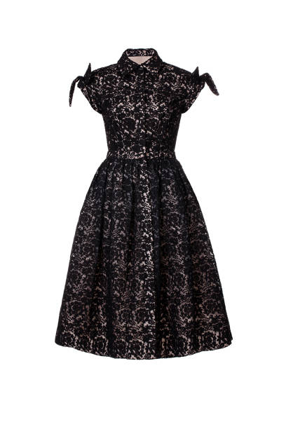 istock Black female dress isolated on white 1686600207