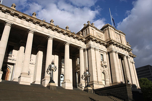 Parliament of Victoria building in Melbourne, Australia