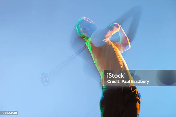 Verschwommene Blick Auf Den Golfspieler Schwingen Club Stockfoto und mehr Bilder von Golfschwung