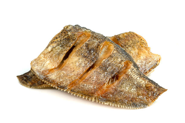 istock Fried Gourami fish isolated on white background 1686673507