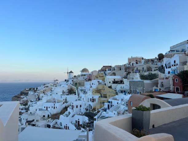 istock Oia town at sunrise 1686677946