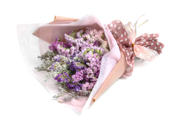 istock Bouquet of Statice flowers isolated on white background 1686691397