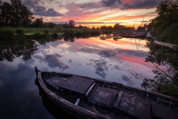istock boats moored at the jetty at sunset 1686730279
